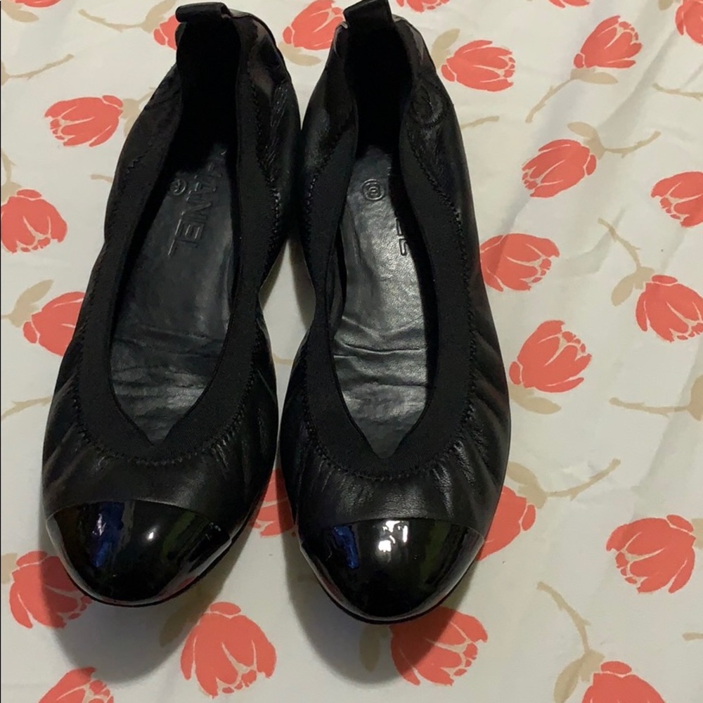 Black Chanel Flats